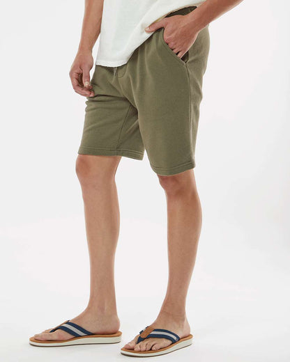 Independent Trading Co. Midweight Fleece Shorts IND20SRT #colormdl_Army