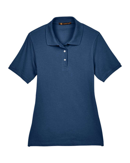 Harriton Women's Easy Blend Polo M265W #color_Navy