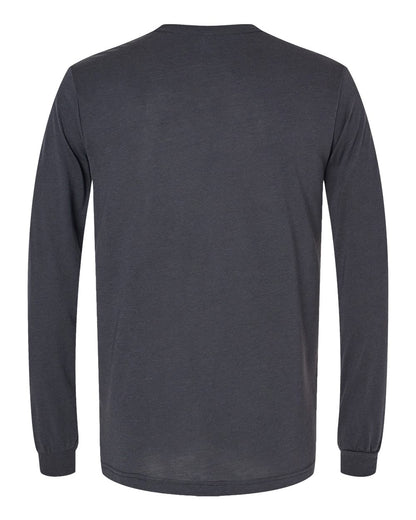 BELLA + CANVAS Triblend Long Sleeve Tee 3513 #color_Solid Dark Grey Triblend