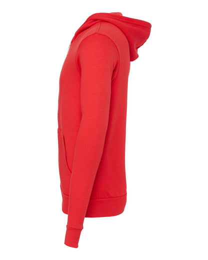 BELLA + CANVAS Sponge Fleece Full-Zip Hoodie 3739 #color_Red