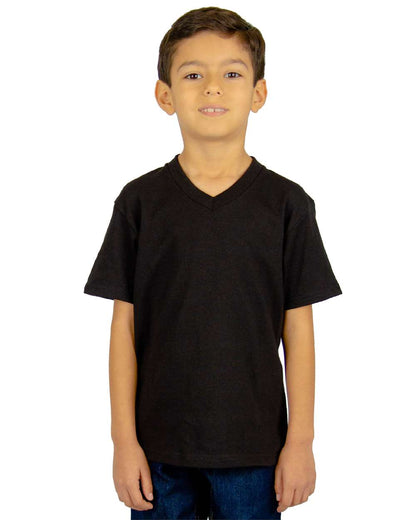 Shaka Wear Youth V-Neck T-Shirt SHVEEY #colormdl_Black