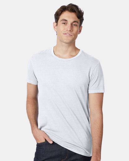 Alternative Heritage Garment Dyed Distressed Tee 4850 #colormdl_White Reactive