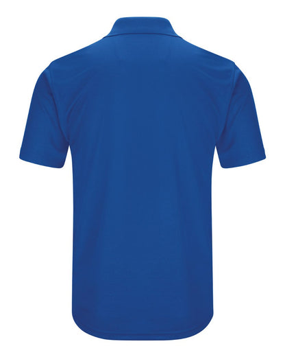 Red Kap Men's Short Sleeve Performance Knit Pocketless Core Polo SK96 #color_Royal Blue