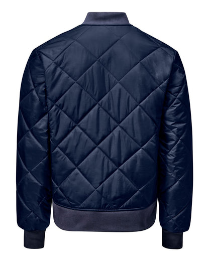 Dickies Diamond Quilted Jacket 6124 #color_Dark Navy