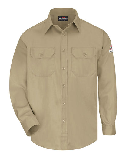 Bulwark Uniform Shirt - Tall Sizes SLU8T #color_Khaki