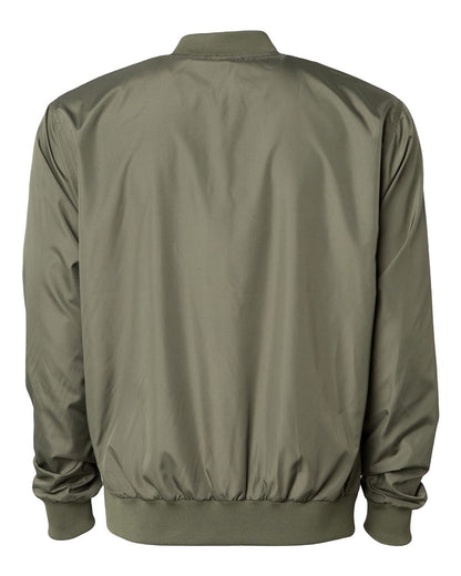 Independent Trading Co. Lightweight Bomber Jacket EXP52BMR #color_Army