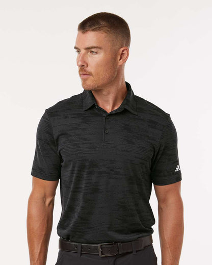 Adidas Men's Ultimate365 Textured Stripe Polo A2005 #colormdl_Carbon/ Black
