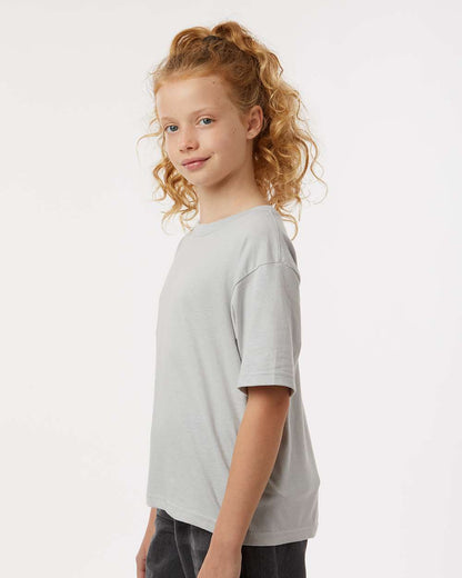 M&O Youth Gold Soft Touch T-Shirt 4850 #colormdl_Platinum