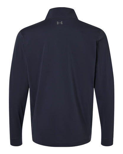 Under Armour Men's Drive Quarter-Zip Pullover 1389864 #color_Midnight Navy/ Castlerock
