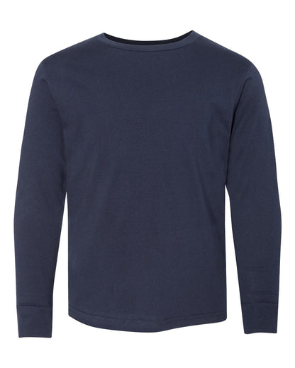 LAT Youth Fine Jersey Long Sleeve Tee 6201 #color_Navy