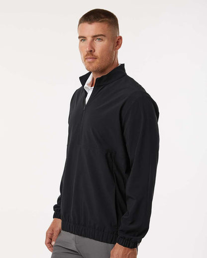 Adidas Men's Stretch Woven Half-Zip Pullover A705 #colormdl_Black