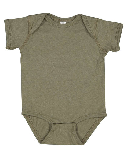 Rabbit Skins Infant Fine Jersey Bodysuit 4424 #color_Vintage Military Green