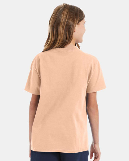 Hanes Authentic Youth T-Shirt 5450 #colormdl_Candy Orange