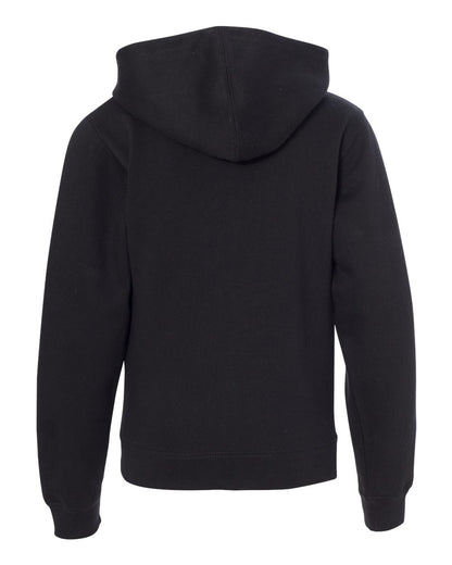 Independent Trading Co. Youth Midweight Full-Zip Hooded Sweatshirt SS4001YZ #color_Black