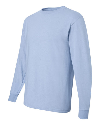 JERZEES Men's Dri-Power® Long Sleeve 50/50 T-Shirt 29LSR #color_Light Blue