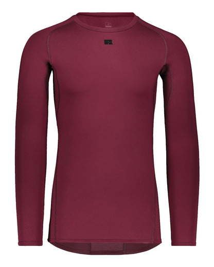 Russell Athletic Unisex CoolCore­® Long Sleeve Compression Shirt R20CPM #color_Maroon