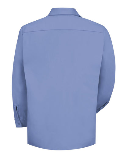 Red Kap Men's Tall Cotton Uniform Shirt SC30T #color_Light Blue