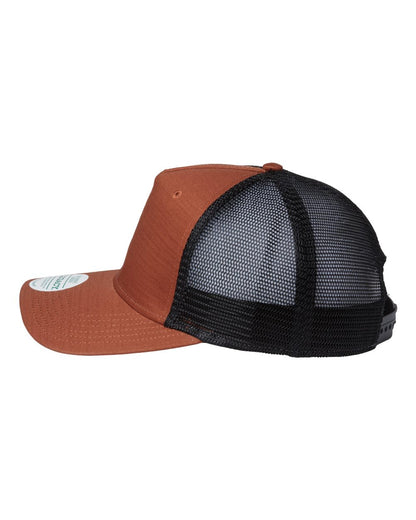 LEGACY Five-Panel Trucker Cap ROADIE #color_Copper Slub/ Black