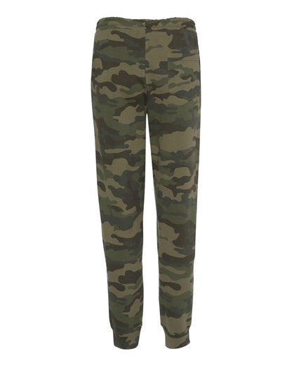 Independent Trading Co. Men's Midweight Fleece Sweatpants IND20PNT #color_Forest Camo