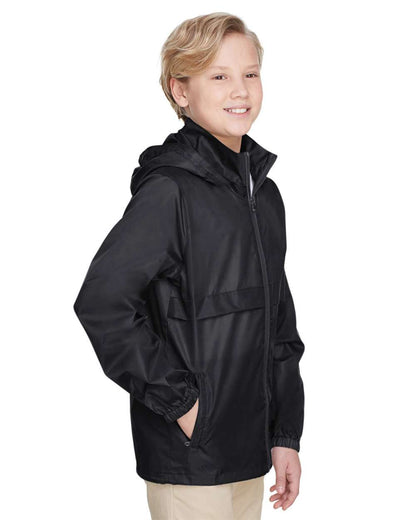 Team 365 Youth Zone Protect Lightweight Jacket TT73Y #colormdl_Black