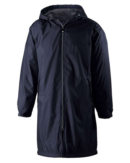 Holloway Men's Conquest Long Length Hooded Jacket 229162 #color_Navy
