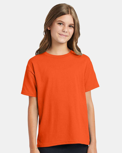 Hanes Ecosmart™ Youth T-Shirt 5370 #colormdl_Orange