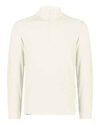 Holloway Unisex Eco Revive™ Ventura Soft Knit Quarter-Zip Pullover 223553 #color_Birch