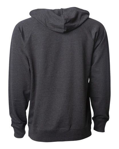 Independent Trading Co. Icon Lightweight Loopback Terry Hooded Sweatshirt SS1000 #color_Charcoal Heather