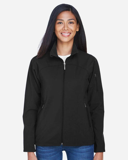 North End Women's 3-Layer Fleece Performance Soft Shell Jacket 78034 #colormdl_Black