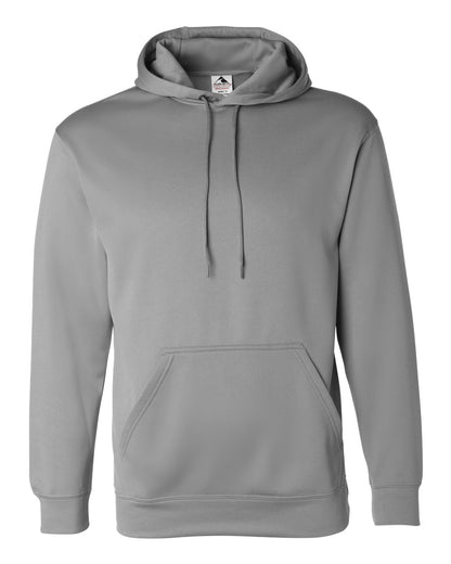 Augusta Sportswear Wicking Fleece Hooded Sweatshirt 5505 #color_Athletic Grey