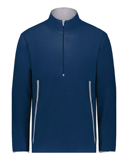 Augusta Sportswear Eco Revive™ Polar Fleece Quarter-Zip Pullover 6855 #color_Navy