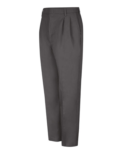 Red Kap Men's Pleated Twill Slacks PT38 #color_Charcoal - 30I