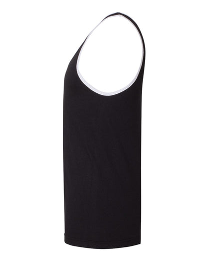 American Apparel Fine Jersey Tank 2408 #color_Black/ White