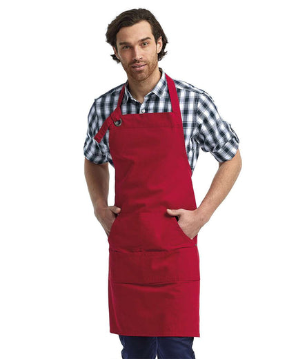 Artisan Collection by Reprime Calibre Heavy Cotton Canvas Pocket Apron RP137 #colormdl_Red