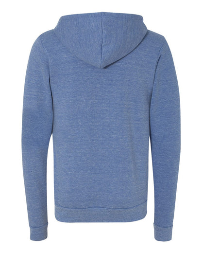 BELLA + CANVAS Triblend Sponge Fleece Full-Zip Hoodie 3909 #color_Blue Triblend