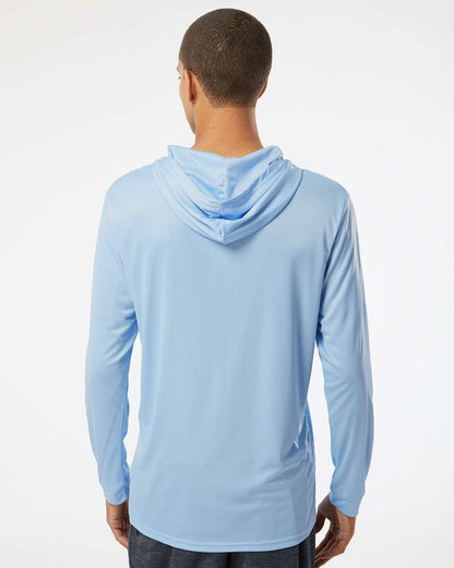 Paragon Unisex Bahama Performance Hooded Long Sleeve T-Shirt 220 #colormdl_Blue Mist