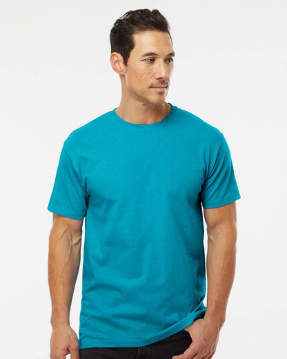 M&O Men's Gold Soft Touch T-Shirt 4800 #colormdl_Tropical Blue