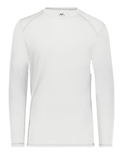 Augusta Sportswear Super Soft-Spun Poly Long Sleeve T-Shirt 6845 #color_White