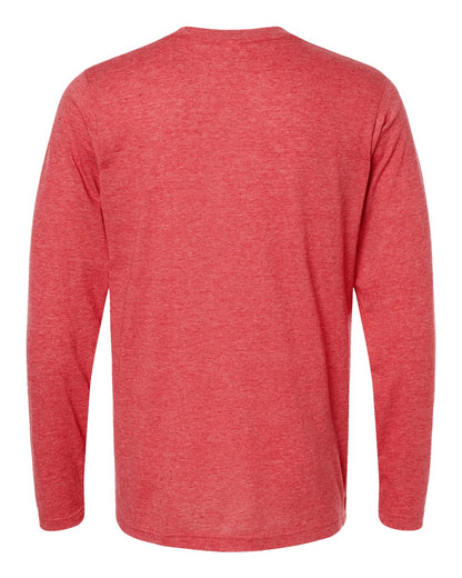 Tultex Poly-Rich Long Sleeve T-Shirt 242 #color_Heather Red