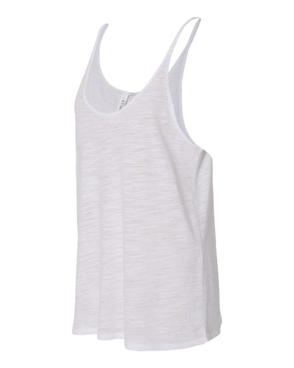 BELLA + CANVAS Women's Slouchy Tank 8838 #color_White Slub