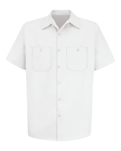 Red Kap Men's Cotton Short Sleeve Uniform Shirt SC40 #color_White