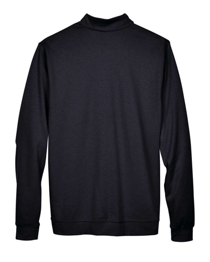 Devon & Jones Men's DRYTEC20™ Performance Quarter-Zip Pullover DG479 #color_Black/ Grey Heather/ Graphite