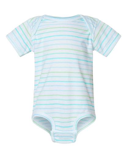 Rabbit Skins Infant Fine Jersey Bodysuit 4424 #color_Marine Stripe