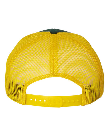 Richardson Snapback Trucker Cap 112 #color_Dark Green/ Yellow
