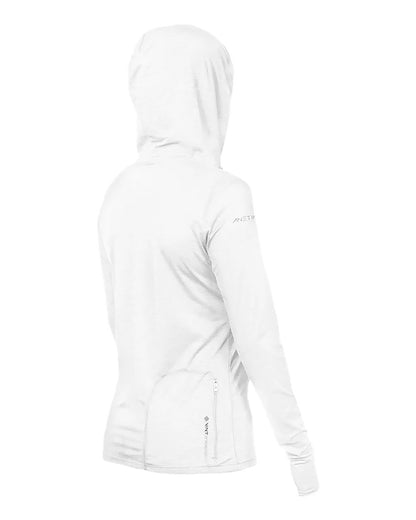 ANETIK Women's Breeze Tech Hooded Long Sleeve T-Shirt WSBRZH0 #color_White Heathered