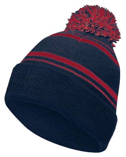Holloway 8 1/2" Homecoming Beanie 223860 #color_Navy/ Scarlet