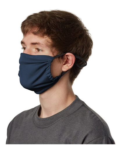 Hanes 2-Ply Cotton Pocket Face Mask MKPKCR #color_Navy