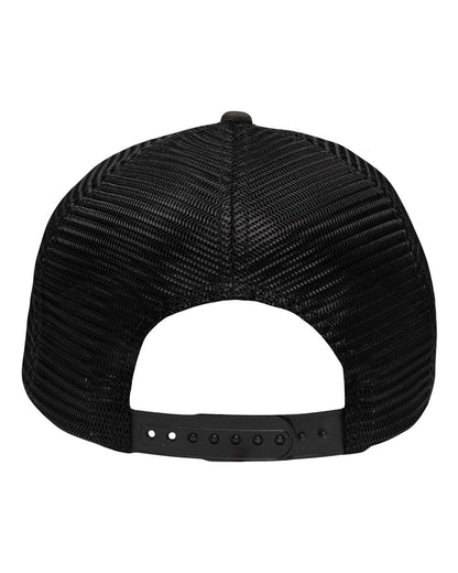 Sportsman Traditional Lo-Pro Mesh Back Trucker Fit Cap SP1450 #color_Chino Black Duck Camo/ Black