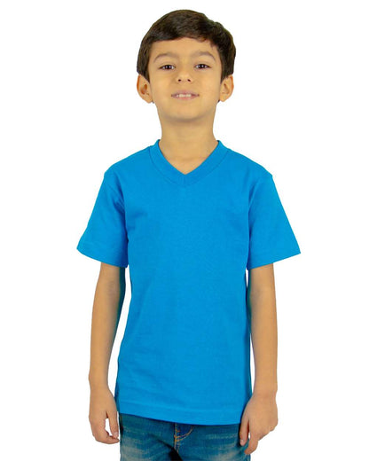 Shaka Wear Youth V-Neck T-Shirt SHVEEY #colormdl_Turquoise