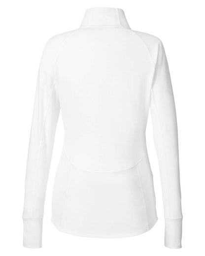 Puma Golf Women's Gamer Golf Quarter-Zip Pullover 533007 #color_Bright White